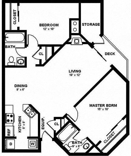 Cascadia Pointe Apartments in Everett, Washington Wallace Floor Plan
